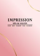 Impression saloon institute makeup studio logo