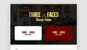 Three faces unisex salon logo