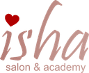 ISHA SALON AND ACADEMY logo